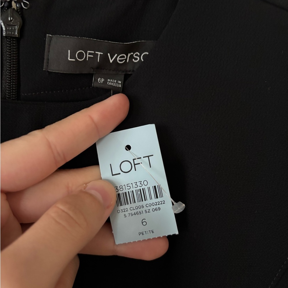 LOFT Black Sleeveless Mini Dress - Picture 8 of 9